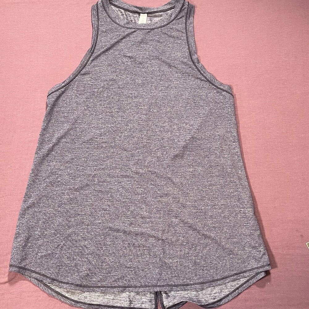 Lululemon Hot Like Agni Singlet in Heathered Astro Blue - size 4
